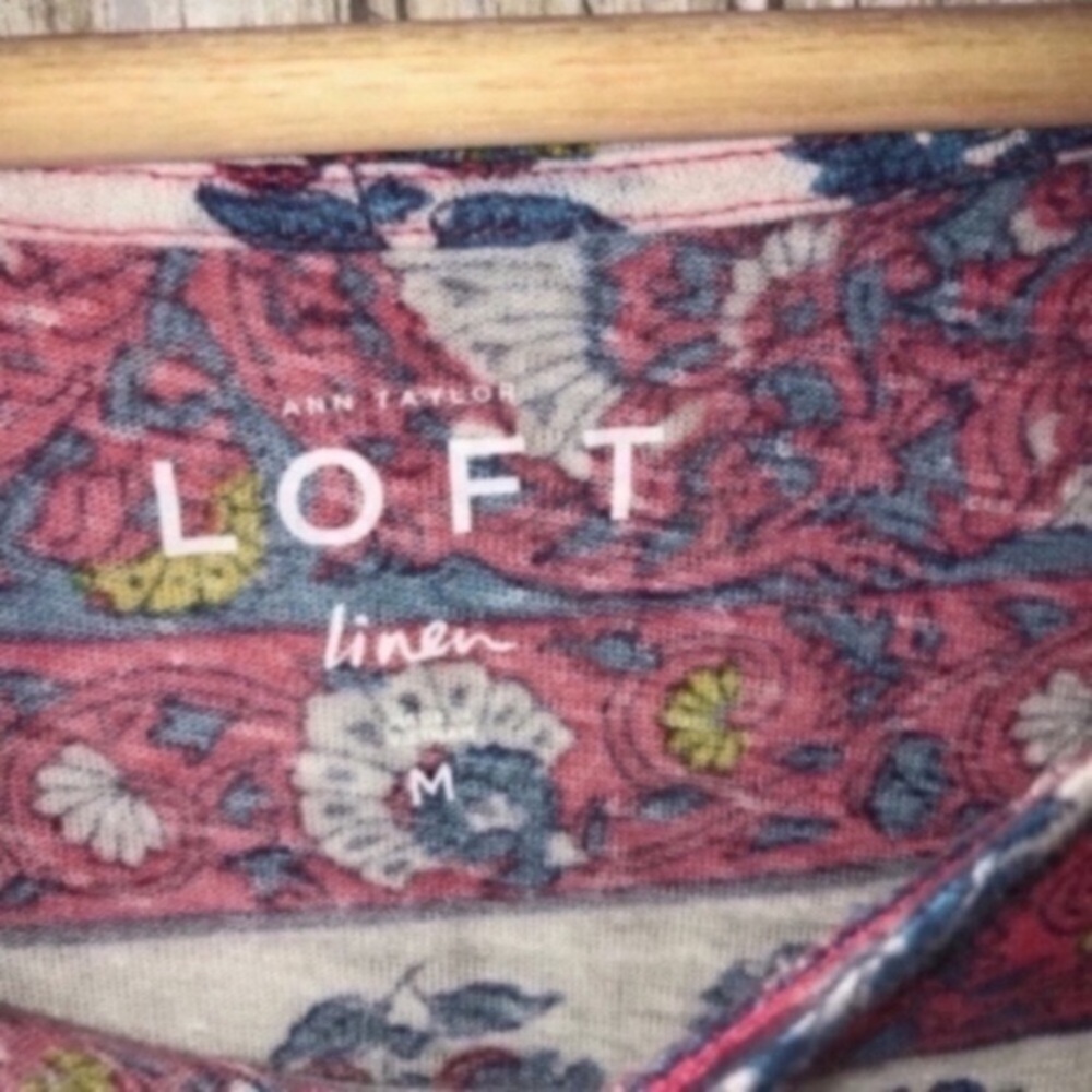 Loft Linen Printed Tee - Picture 4 of 4